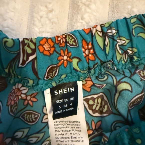 SHEIN Teal and Orange Floral Set - Picture 3 of 4